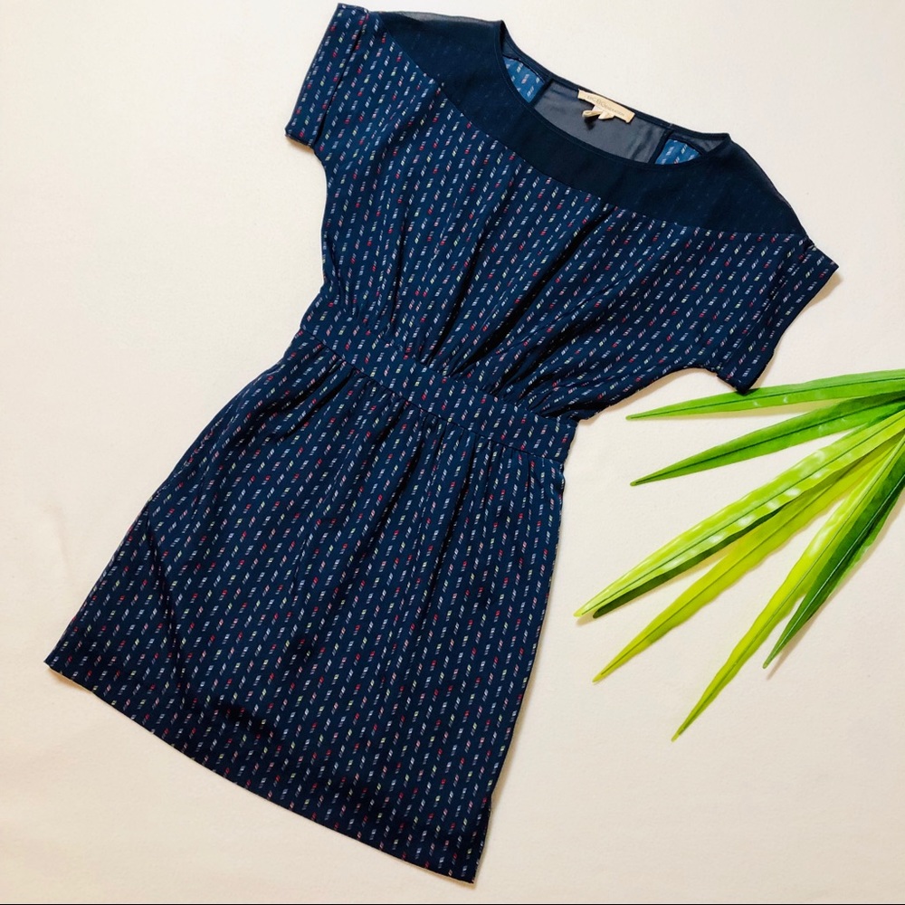 BCBG Generation Midnight Blue Multi Dress XS